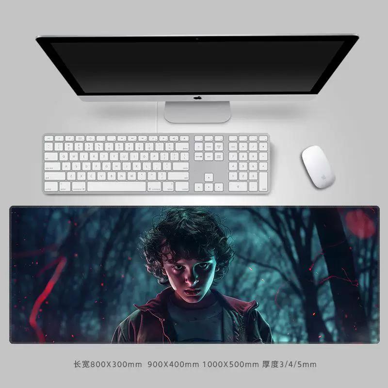 Premium Personalisierte Kreative Mauspads StrangerThings Leder-Mauspad Peripheres Computer-Tastaturpad Große Größe Büro-Schreibtischpad Tastaturpad