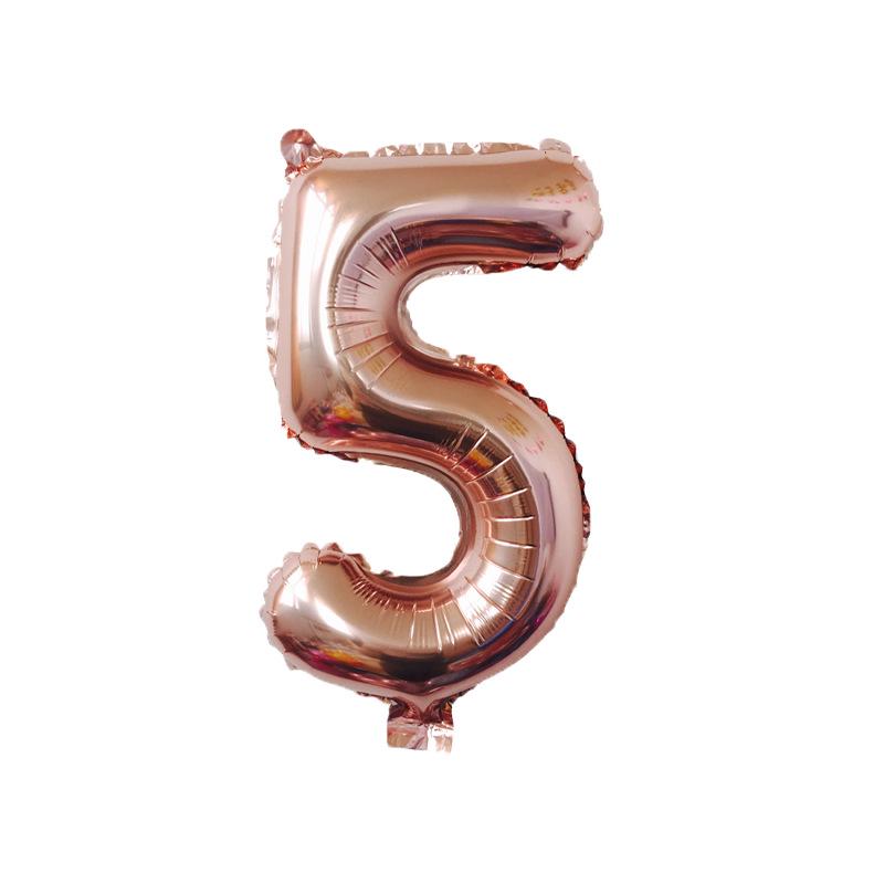 Thin Body 40-Inch Large Digital Aluminum Film Balloon 42-Inch Digital Balloon Birthday Party Decoration Helium Balloon Floating In The Air