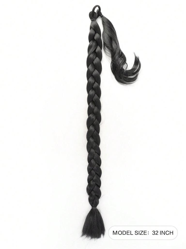 Long  Ponytail Extension With Hair Tie Straight Wrap Around Hair Extensions Ponytail Natural Soft Synthetic Hair Piece For Women Daily Wear