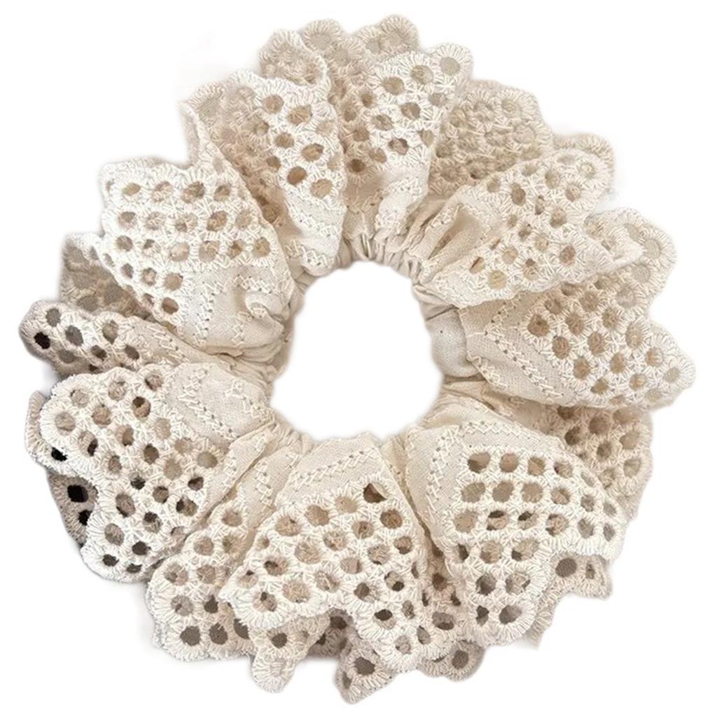 Temperament Elastic Hair Scrunchies for Girl Lace Trim Hair Rope Makeup Spring Hair Rope for Girl Hair Styling Supply