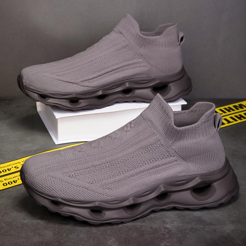 

Fashion Sneakers Men Shoes Light Hiking Anti Slip Mesh Vulcanized Shoe Platform Comfortable Couple Lazy Elastic Casual Shoes Large Size 48