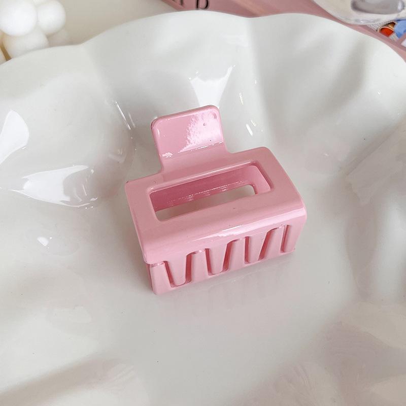 UXSL New Sweet Pink Series Hair Claw Acrylic Hairpin Geometry Barrette Crab Hair Clips Headwear for Womens Girl Hair Accessories
