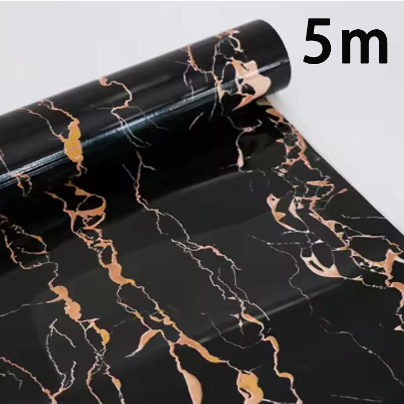 Waterproof oil proof kitchen and living room decoration wallpaper marble colored PVC stickers