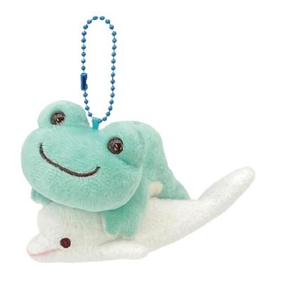 Nakajima Corporation Pickles the Frog, Sea Friends, Pair Mascot, Green, 206565-25, H8 X W8.5 X D12cm