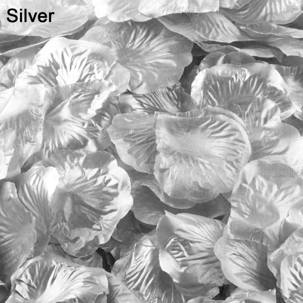 

Искусственные лепестки роз 5*5 см для декора, для творчества 100/ 200/ 500 шт. в упаковке 200 Pcs серебряный