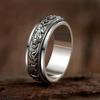 Latest Retro Six Character Mantra Men 'S Brave Finger Ring Rotatable Rings Voguish Fashionable Personality Jewelry AccessoriesRetro Finger Ring