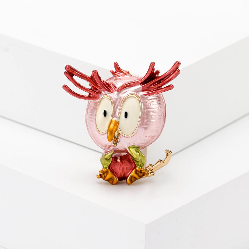 Broszka ze stopu Wind Alloy z kapiącą sową, kreskówka, przypinka, wysokiej jakości, damska, korsarz