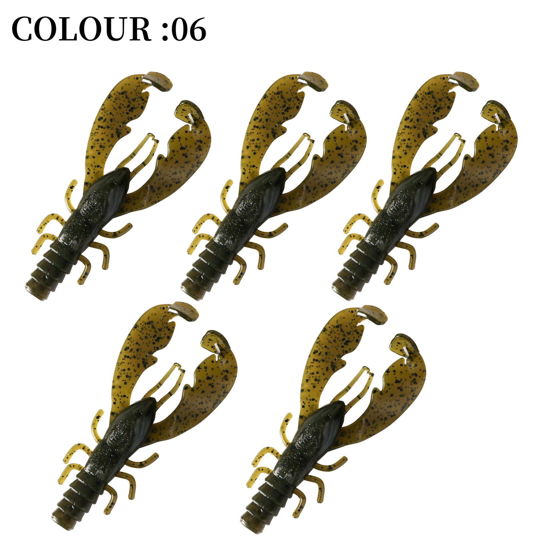 

5Pcs Fishing Lures Crayfish Shrimp 7cm Soft Baits Floating Shrimp Creature Baits Iscas Artifical Bait Bass Perch Fishing Baits 7CM