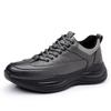 Herren Freizeitschuhe Schwarze Lederschuhe Wasserdicht Rutschfest Koch Küchenschuhe Dicke Sohle Sneaker Herrenschuhe Rutschfeste Arbeitsschuhe
