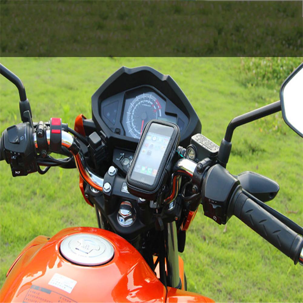 360 Rotation Bicycle Motorcycle Waterproof Phone Case Mount for 6.5