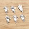15pcs Cute Small Tiger Cat Charms Pendant 20x12mm Alloy Metal DIY Jewelry Making Accessories Findings for Necklace Earrings