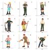 Simulation Toy Figure Farm Ranch Shepherd Breeder Farmer Peasant Doll Sand Table Decoration PVC Hand-made Character Scene Model