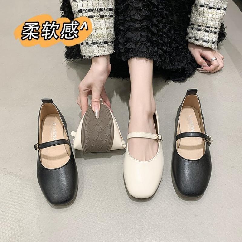 Summer Fashion Buckle Flat Shoes for Women's 2026 Slip On Mary Jane Shoes Soft Sole Lightweight Comfortable Women Loafers