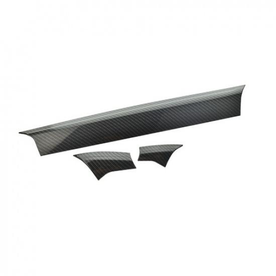 LHD Carbon Fiber Interior Dashboard Cover Strip Trim For Mazda CX-5 KF 2017-