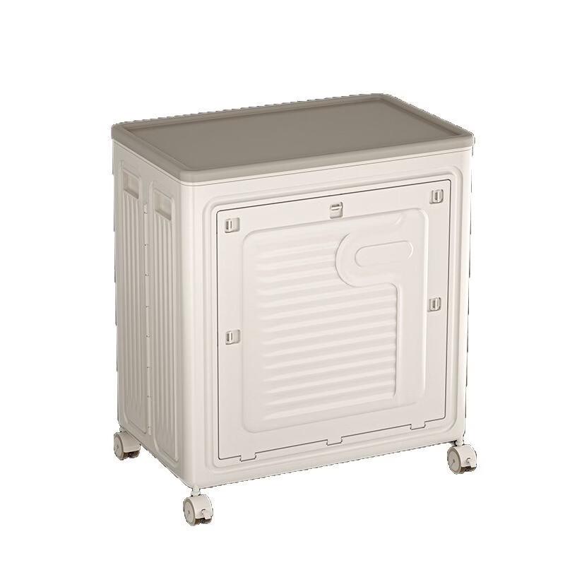 Handun Foldable Flip-Lid Storage Box with Wheels