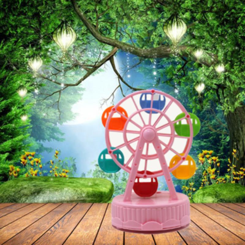 Ferris Wheel Music Box Home Decor Christmas Gift Roundabout Ornaments Cake Decorations