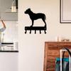 Pit Bull Terrier Dog - Key Hooks & Keychain Holder 9inch Metal Wall Art Nine Inch Wall Art Pit Bull Terrier Key Holder
