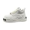 Thick Sole Men's Sneakers Spring Men Leather Casual Shoes High-quality Men Running Shoes Lace Up Women's Platform Sport Shoes