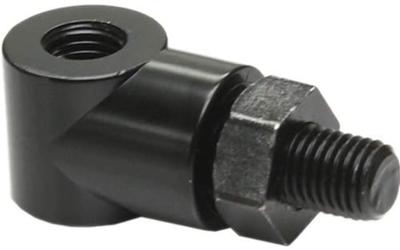 Tanax SA-19 Motorcycle Mirror Napoleon Right Angle Adapter Black