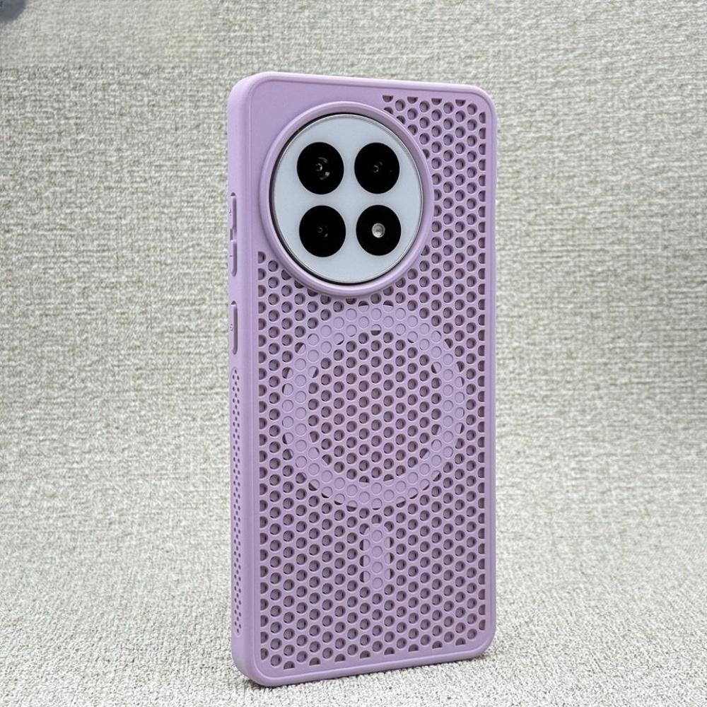 Breathable Honeycomb Magnetic Case for OnePlus 13 12 Ace5 Pro Hard Plastic For Magsafe Wireless Charging Shockproof Matte Cover