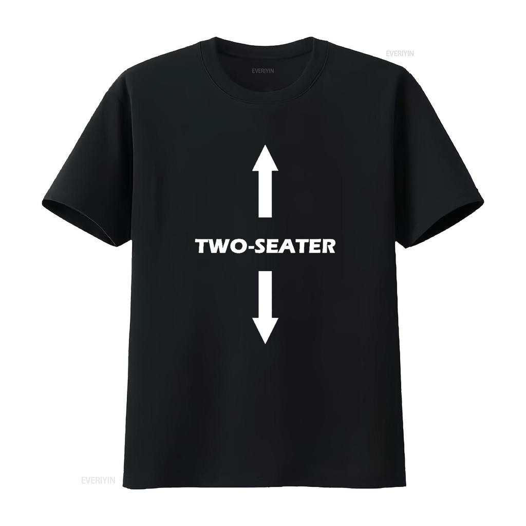 Two Seater T Shirt vintage Washed Casual Stretched Slightly Breathable Soft Stylish Comfortable Top For Everyday Wear Versatile