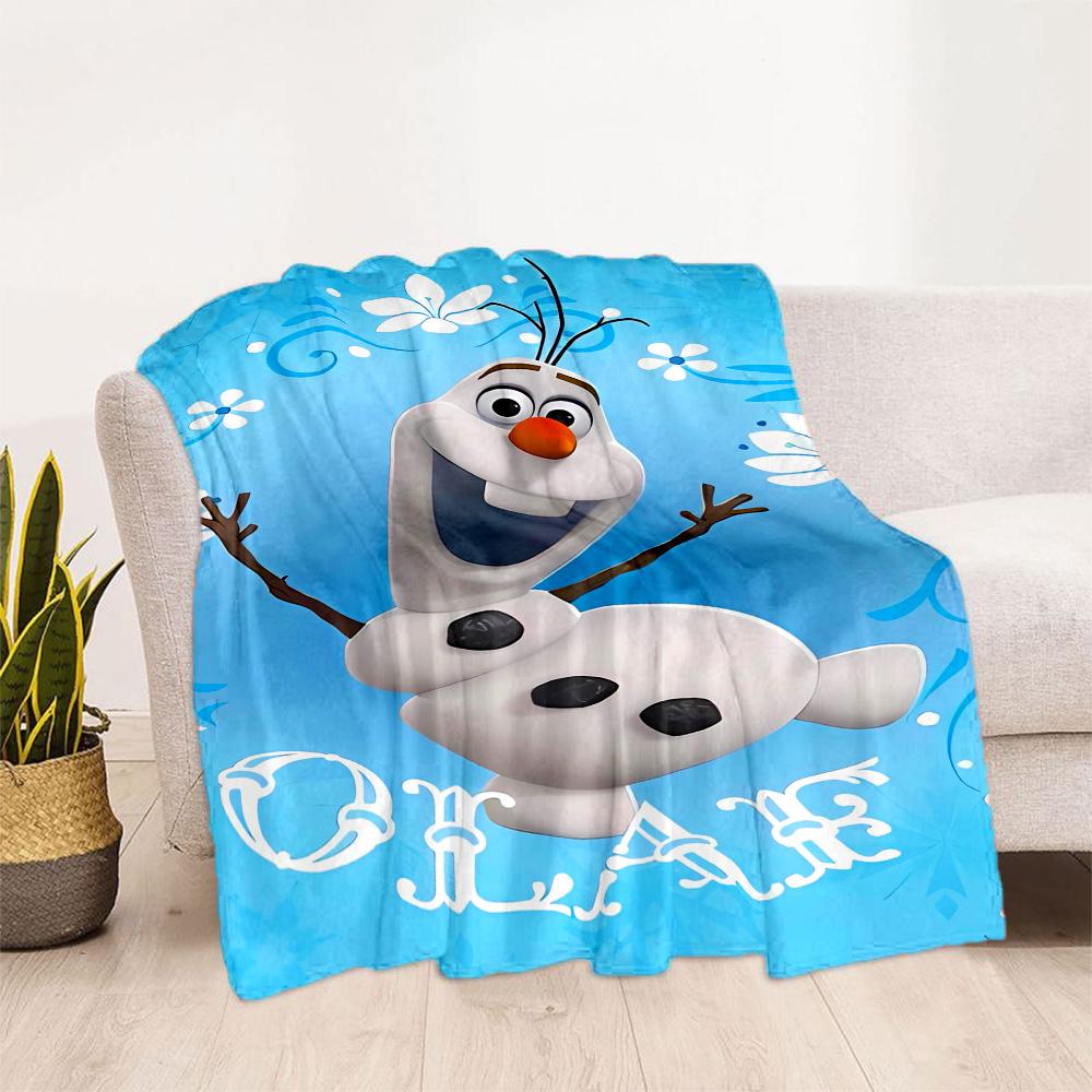 Winter Snowman Adventure Blanket Soft Warm Cozy Suitable for Seaside Chair Couch Four Seasons Universal Warmthful Decor