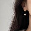 Elegant S925 Teardrop Freshwater Pearl Earrings for Women