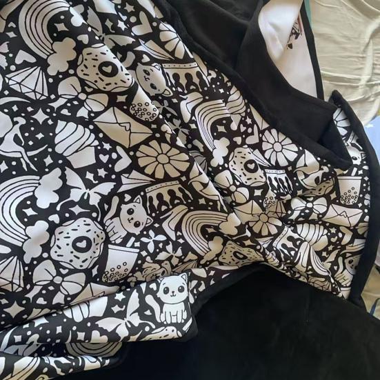 DIY Fargeleggingspledd 50" x 60" Sofapledd Vaskbart Fargelegg Ditt Eget Pledd Kunstprosjekt for Hjemmeinnredning Feriegaver Festaktivitet