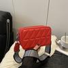 Summer New Fashion Casual Diamond Wide Shoulder Strap Trend Versatile Simple Shoulder Messenger Bag