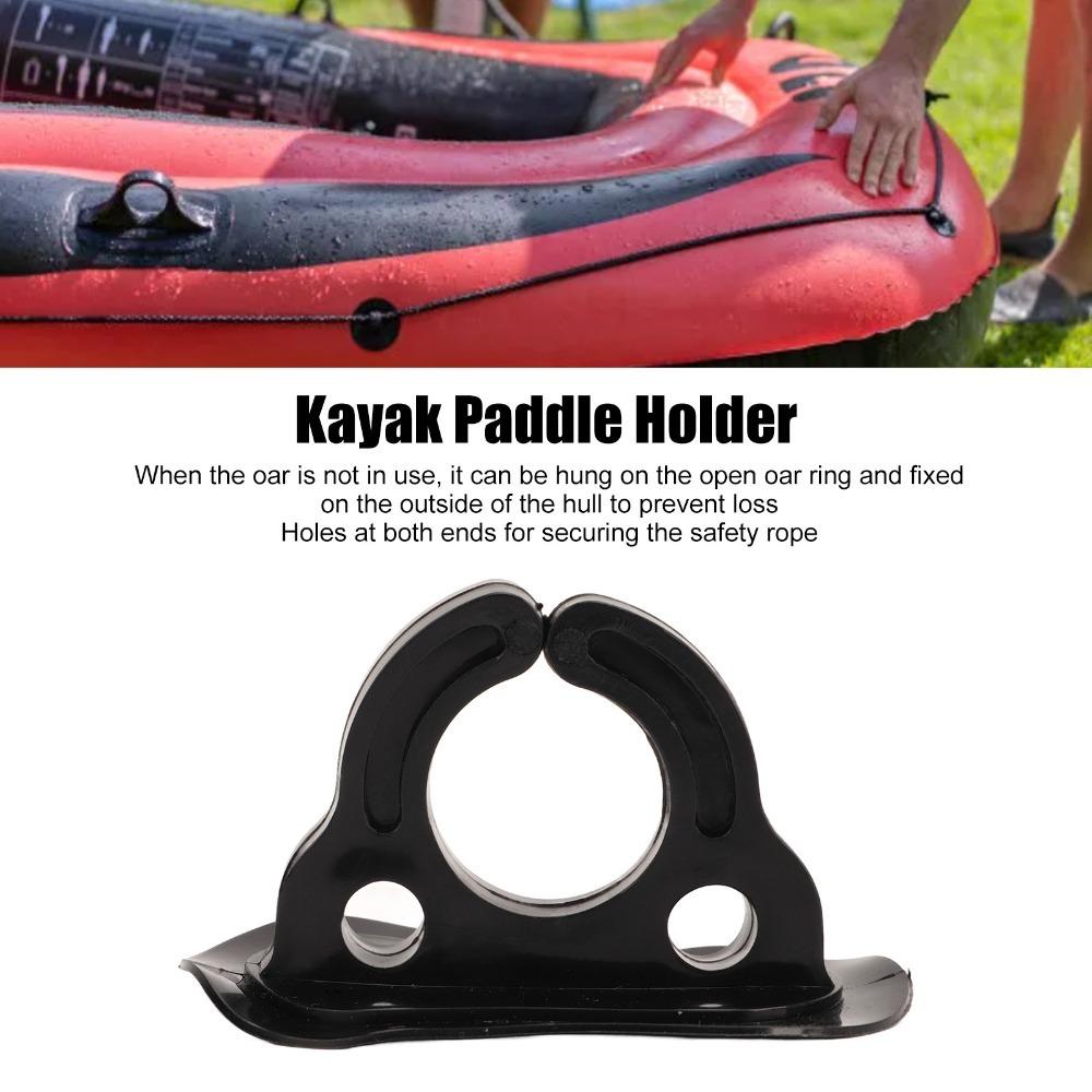 4PCS Easy To Install Inflatable Boat Paddle Clips Open‑style Oar Ring Paddle Oar Keeper for Kayak