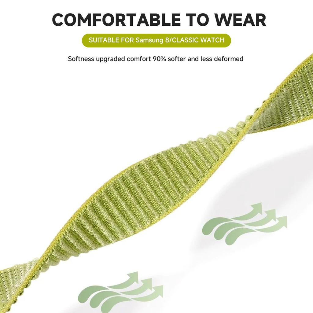 New Nylon Strap for Samsung Galaxy Watch 8 44mm 40mm Classic Replacment Bracelet Sport Watchband Correa for Watch 8 Classic Band