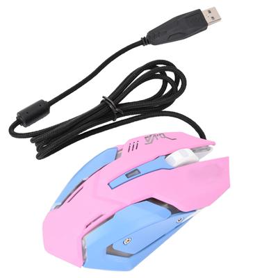 3200DPI Hohe Empfindlichkeit Pinke Gaming-Maus Komfortables Greifen Kabelgebundene Gaming-Maus