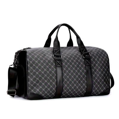 1pc Men's Hand-held Crossbody Travel Bag, PU Independent Shoe Storage Travel Bag