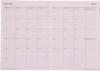 Franklin Planner Organizer, One Page Per Day, PVC, Nuanced Colors, Starting April 2025, B6, Gray, 86489