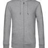 B&C Mens Inspire Heather Organic Full Zip Hoodie