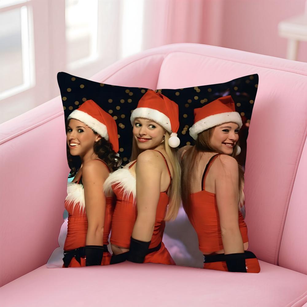MMean Girls Movie TV Cushion Cover Pillow Case Soft Friendly Fabric Concealed Zipper
