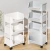 Mehrschichtiges mobiles Lagerregal für Snacks, Bücher und Küchenartikel