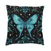 Halloween Witchcraft Witch Cushion Cover Soft Gothic Crow Cat Throw Pillow Case for Sofa Square Pillowcase Bedroom Decoration