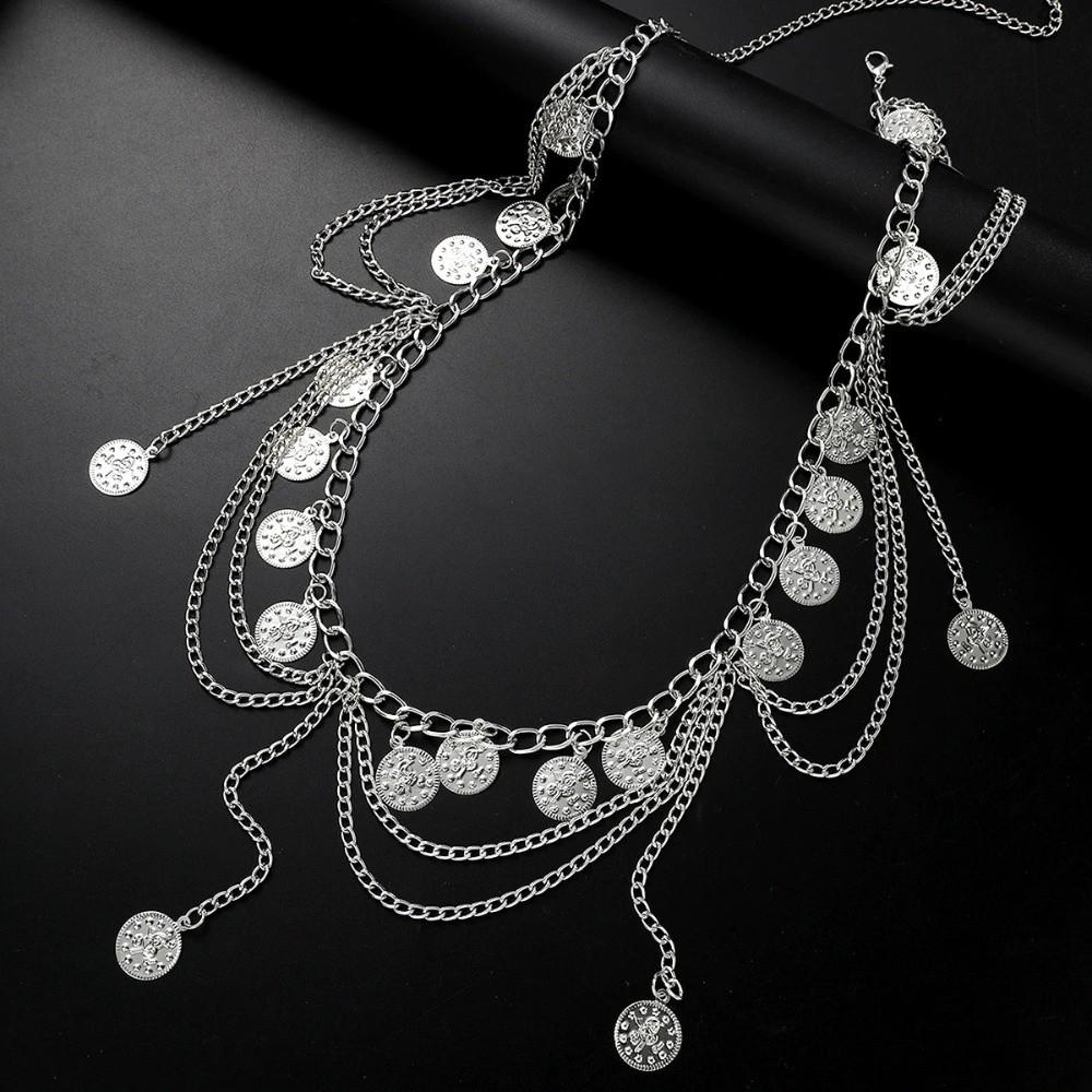 New Tassel Decoration Belly Chain Multi-Layer adjustable Tassel Chain Waist Chain