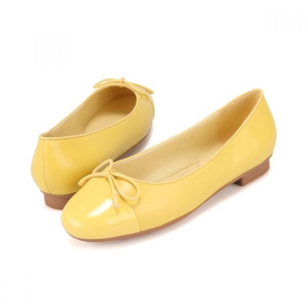 BARBARA Leather Enamel Combo Ribbon Flat 1.5cm Bbj182ye