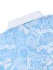 WIDEANGLE Co Reindeer Graphic Polo Shirt M_Ice Blue