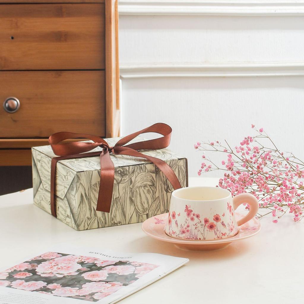 Coffee Cup Saucer, High-End Exquisite Couple Pair Of Cups, Wedding And Newlywed Gift Set