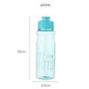 650ML Multi-color Sports Water Bottle Large Capacity Transparent Plastic Water Bottle Portable Outdoor Travel Camping Water Cup