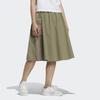 Adidas Neo August Skirt Striped Pocket Splicing Tennis Sports Long Skirt Women Skirts Green H18602