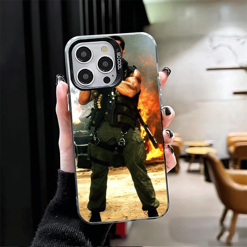 Terminator Arnold Schwarzenegger Shockproof Phone Case for iPhone 17 Air 16 16E 15 Pro Max 14 Plus 13 Mini 12 Back Cover Anti Fa