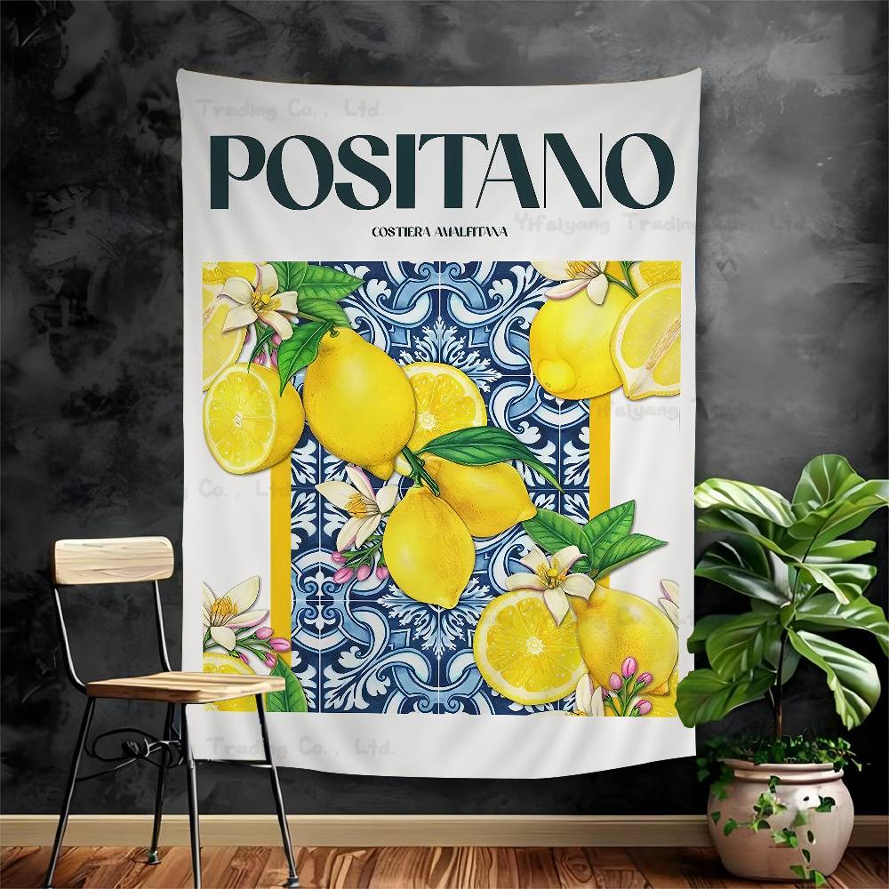 La Dolce Vita Lemon Hanging Bohemian Tapestry Indian Buddha Wall Decoration Witchcraft Bohemian Hippie Cheap Hippie Wall Hanging