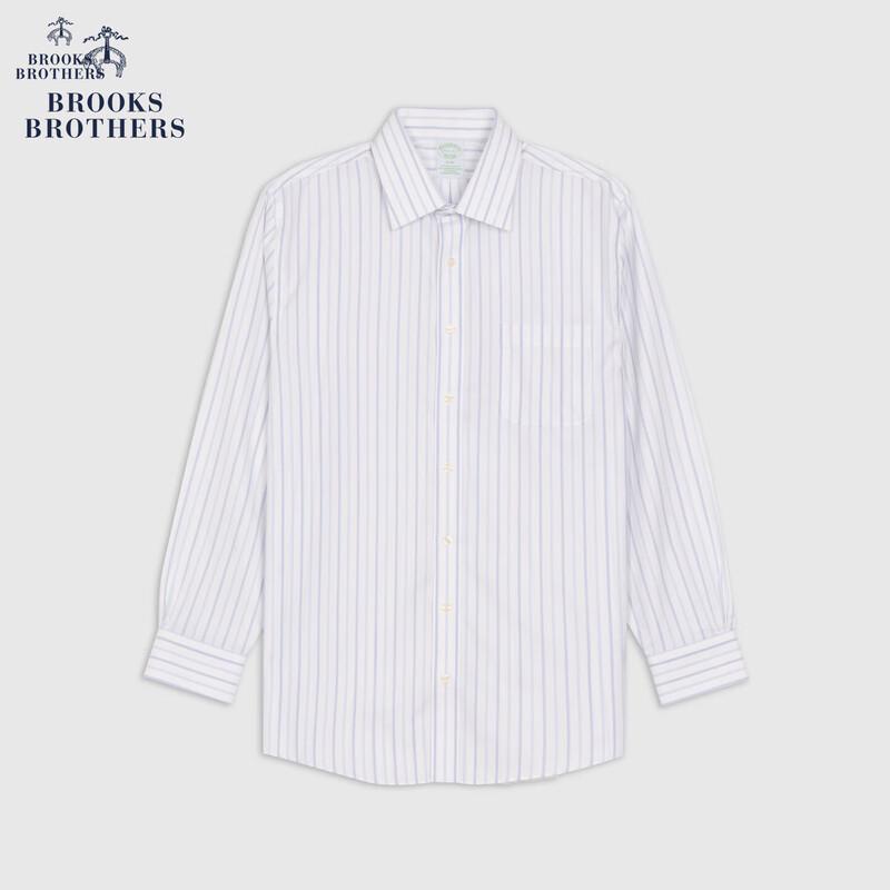 Мужская полосатая оксфордская рубашка Brooks Brothers с легким уходом 2XL (16/33)