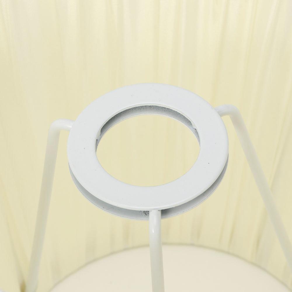 6PCS Cloth Fabric Lampshade Beige Color Pleated Lamp Shades Decorative Small Lamp Shade Table Lamps