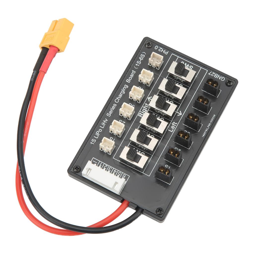 1S Battery Parallel Charging Board Lithium Battery Pack Series Charger Plate with XT60 Plug