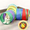 Cat Tubes And Tunnels 3 Way Foldable With Peephole Pet Tunnel Interactive Cat Toys For Kitten Puppy Small Dog Pet Indoor Play